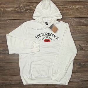 The North Face Mens 1966 Varsity Hoodie TNF White Size‎ XL Circular Design NEW